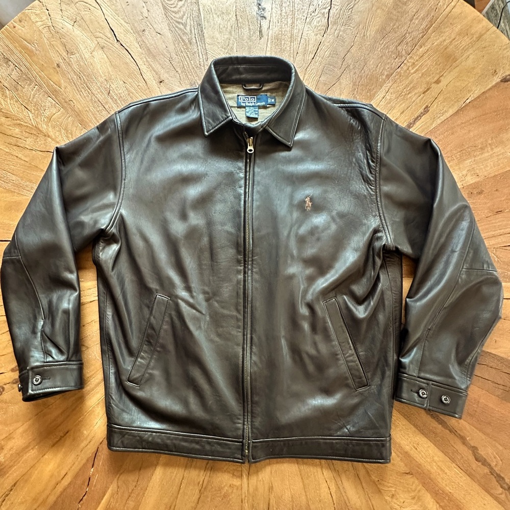 Men’s Ralph Lauren, buttery, soft leather jacket POLO
